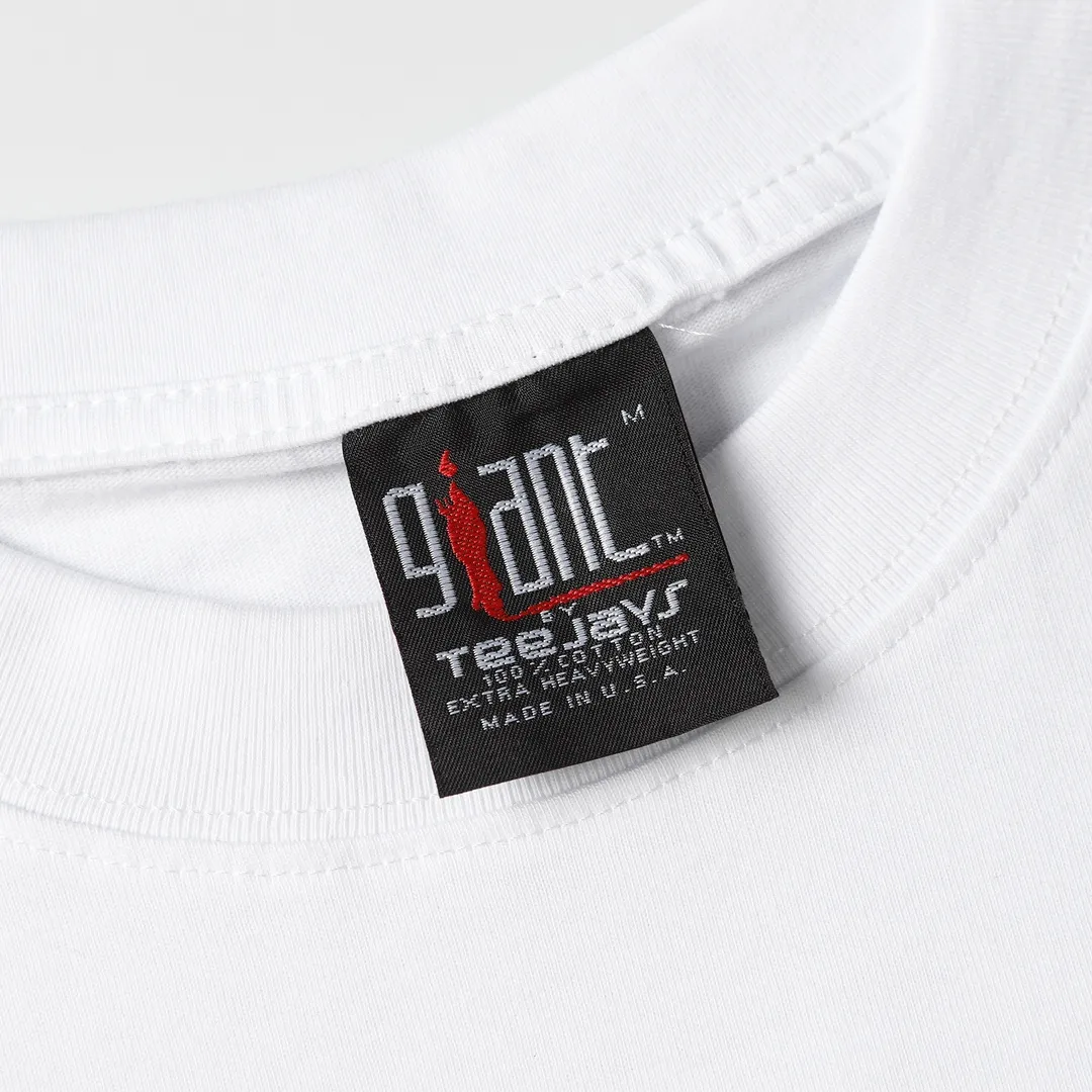 Saint Michael series trendy T craft letter drawing round neck short sleeves Style number: D3191P110 Color: white Size: S M L XL